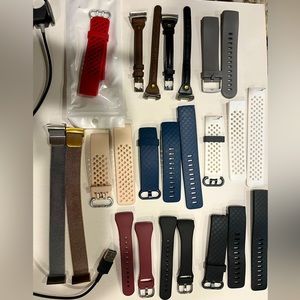 Fitbit Charge 4 watch bands + charger